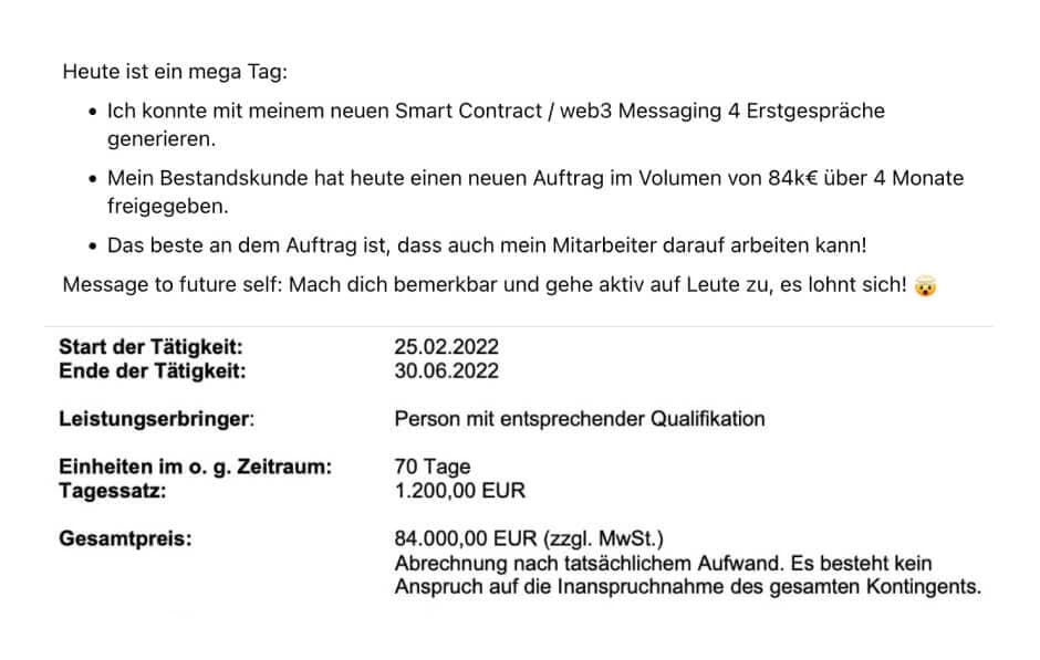 Development Agentur: 84.000€ Projekt
